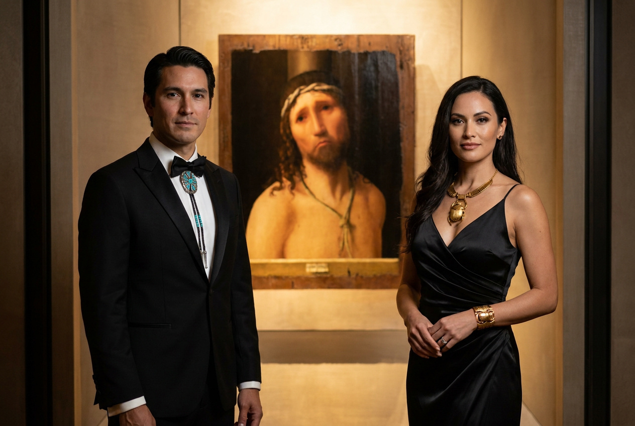 Cena di Gala in abito elegante con dettaglio storico